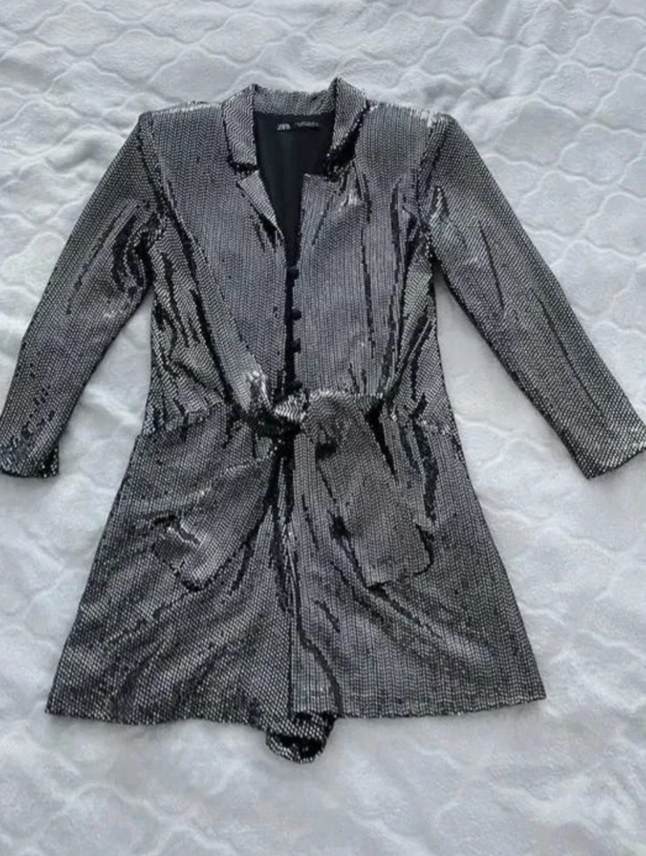 Kombinezon wieczorowy Zara cekiny m/l
