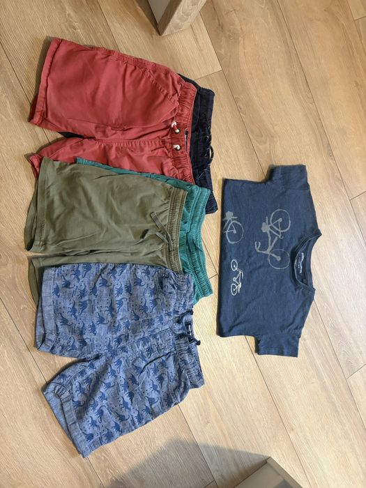 Spodenki i koszulka 122 Next + h&M