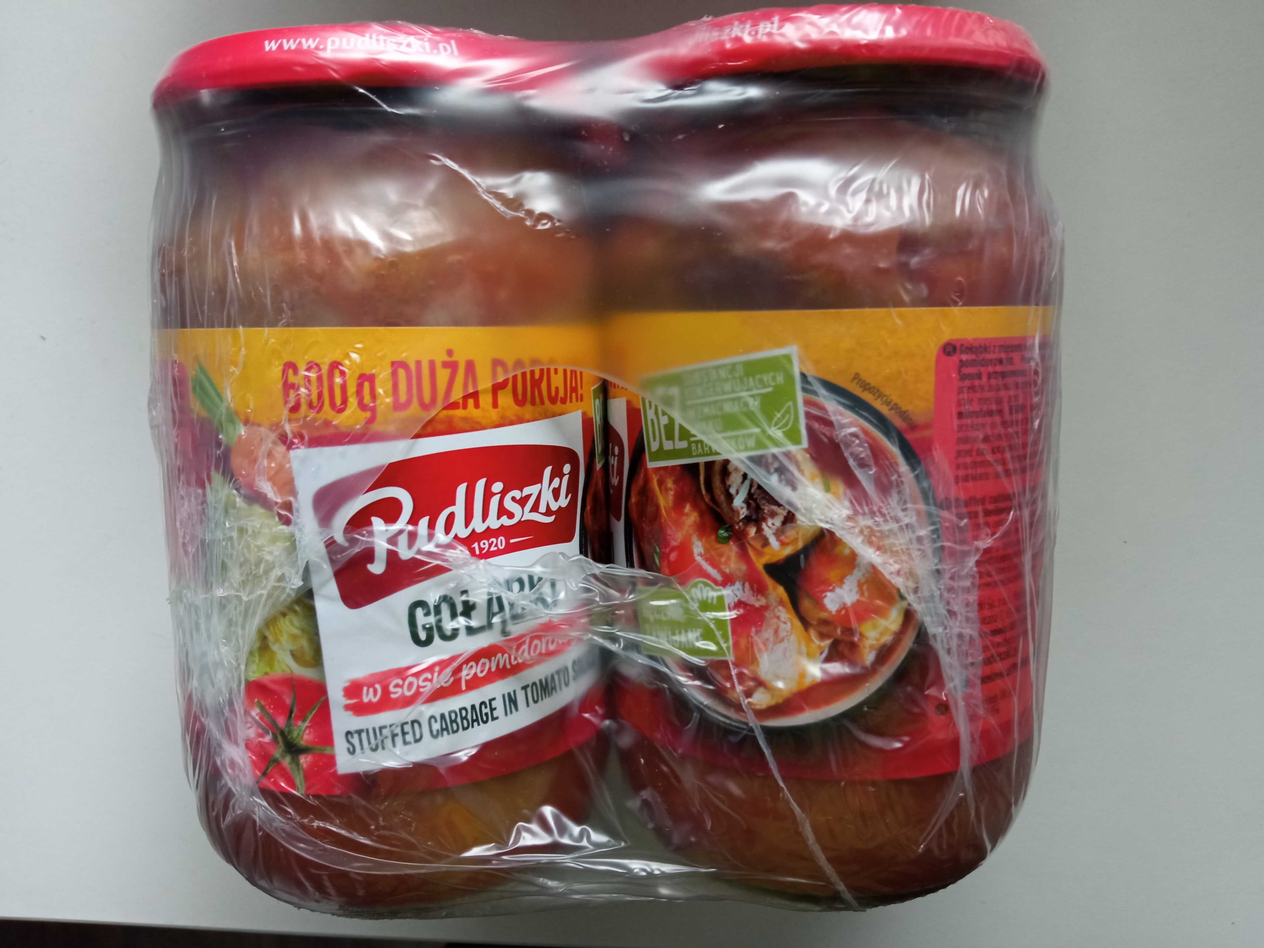 Danie obiadowe w słoiku Gołąbki w sosie pomidorowym Pudliszki