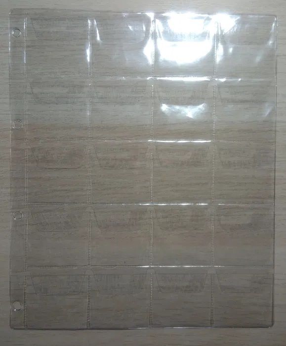 Albuns/Capas, Folhas Plásticas e alvéolos para Moedas e Notas  (NOVO)