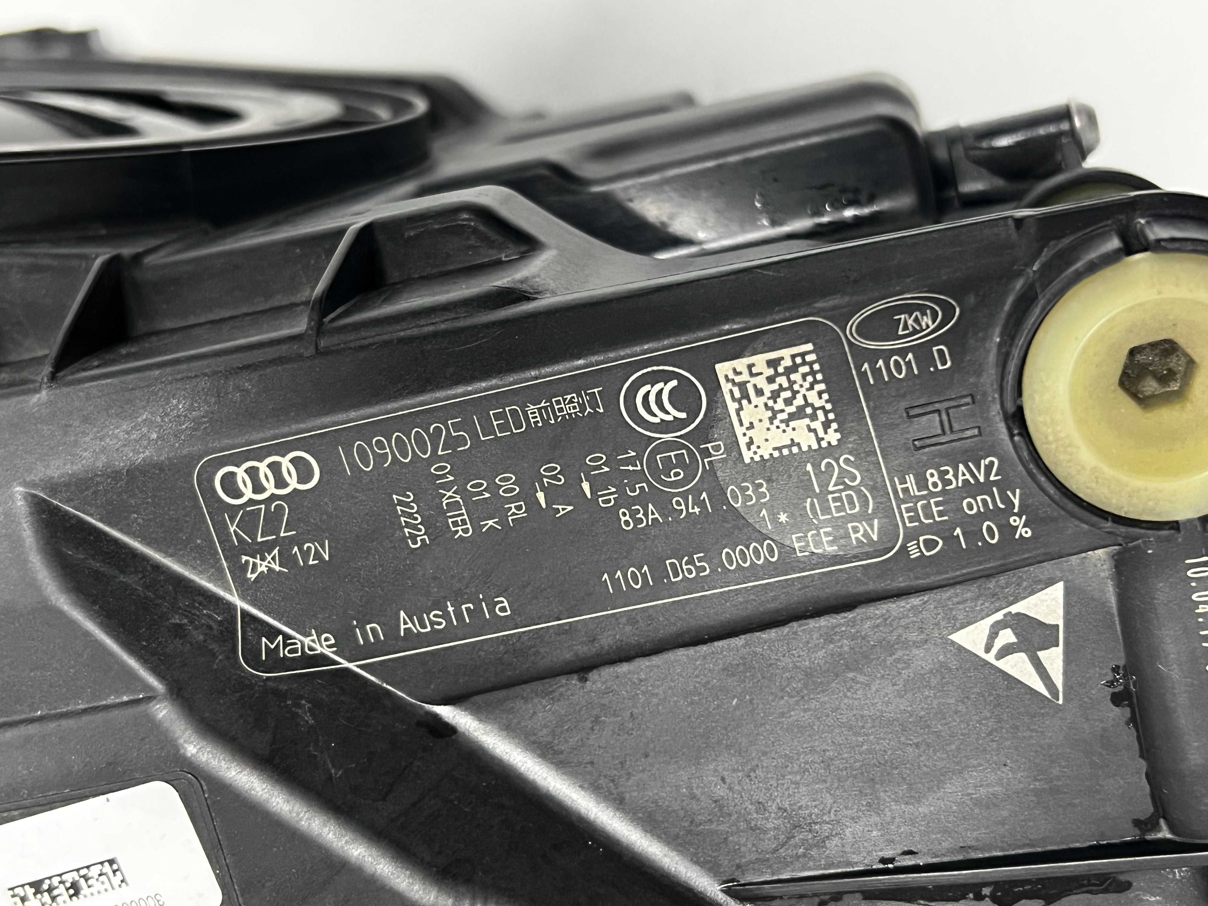 Audi Q3 Full Led EUR 83A941033 фара