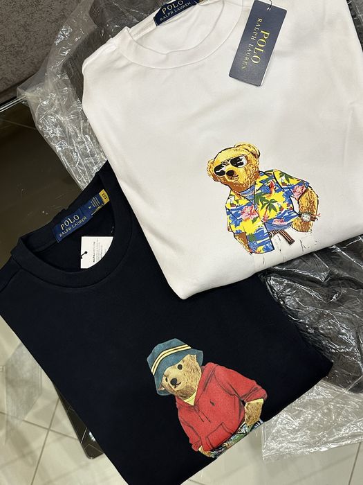 100%Оригінал! SALE Polo Ralph Lauren Bear Printed Sweatshirt M, L, XXL
