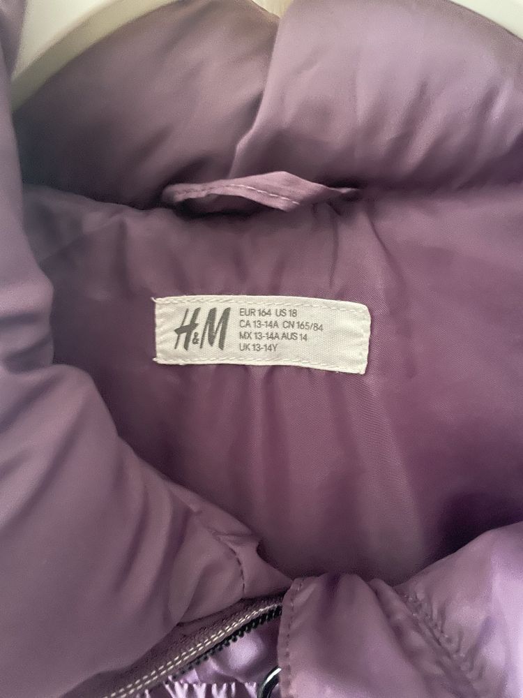 Kurtka zimowa dziewczęca H&M 164