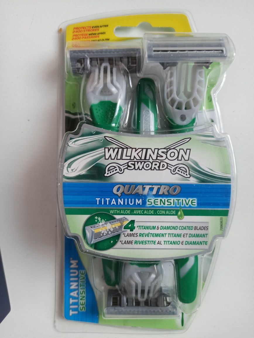 Gillette mach 3 + Wilkinson sword quattro, maszynka do golenia