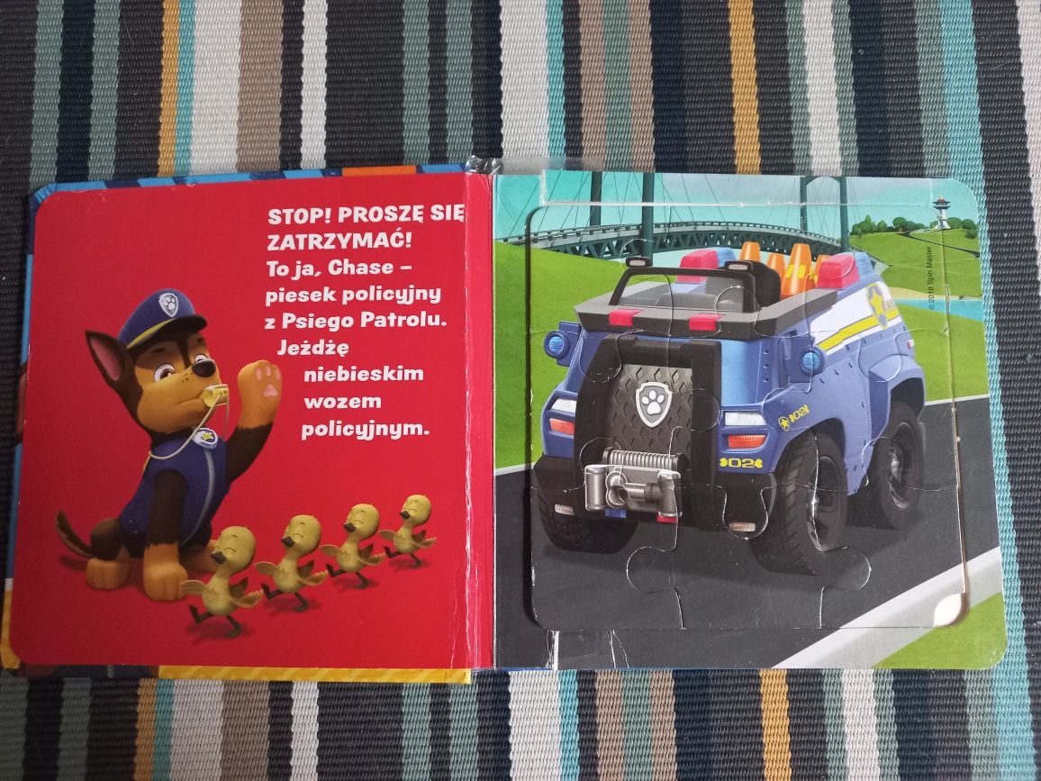 Książki z puzzlami psi patrol