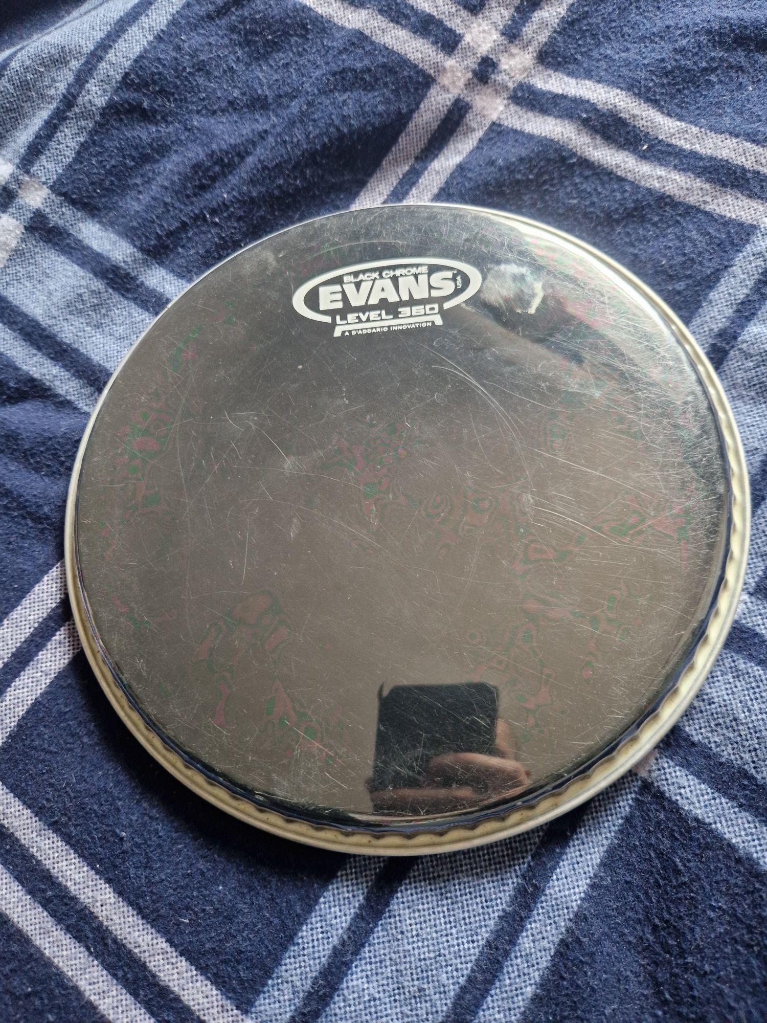 Evans black chrome membrana do perkusji naciąg 8 cali