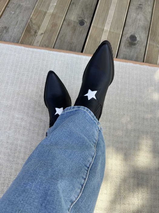 37 Sklep NOWE botki damskie wsuwane kowbojki model 1539