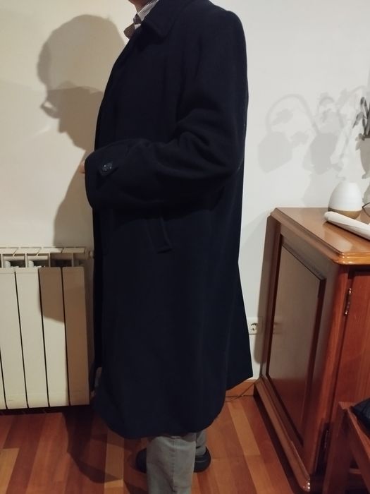 Sobretudo de homem em cachemira e lã