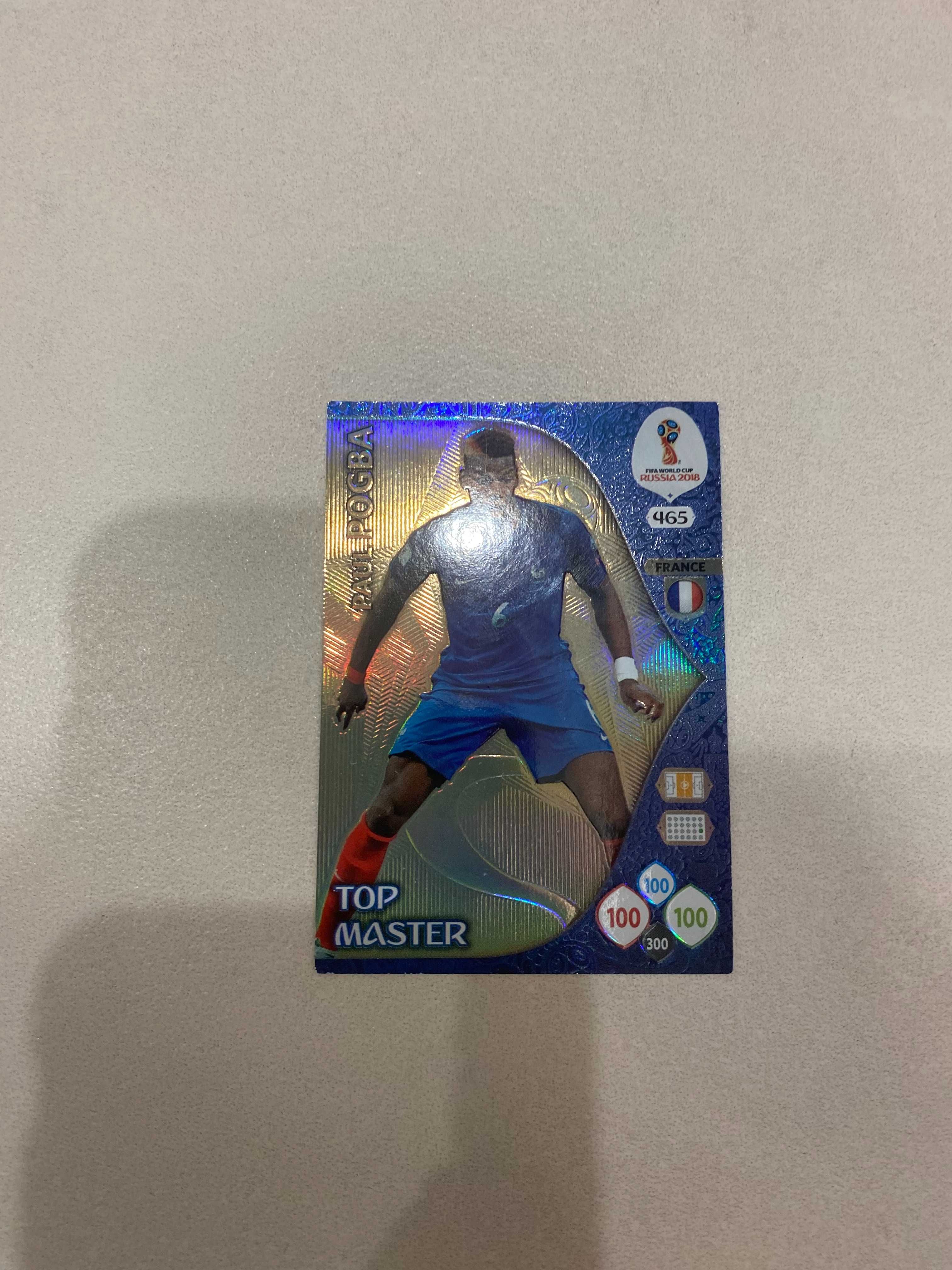 karta piłkarska Paul Pogba z 2018 adrenalyn russia