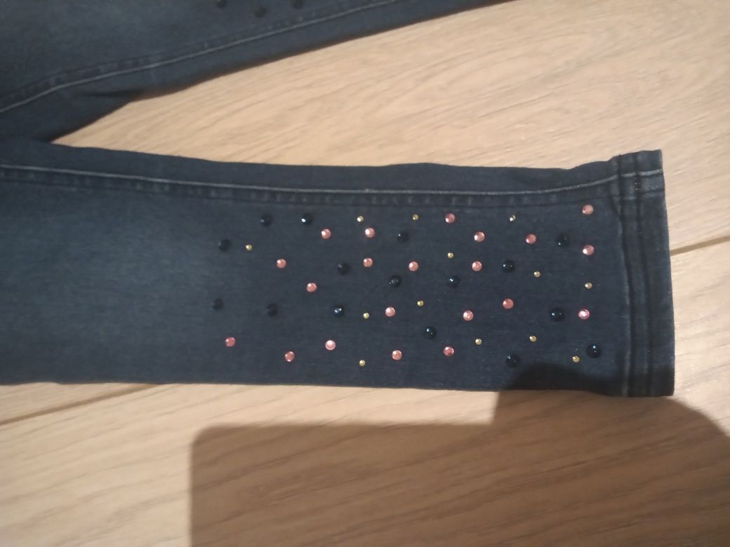 Spodnie jeansowe dżinsy rozmiar 110 dla dziewczynki