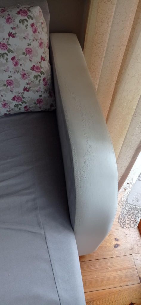 Narożnik szary eko skóra