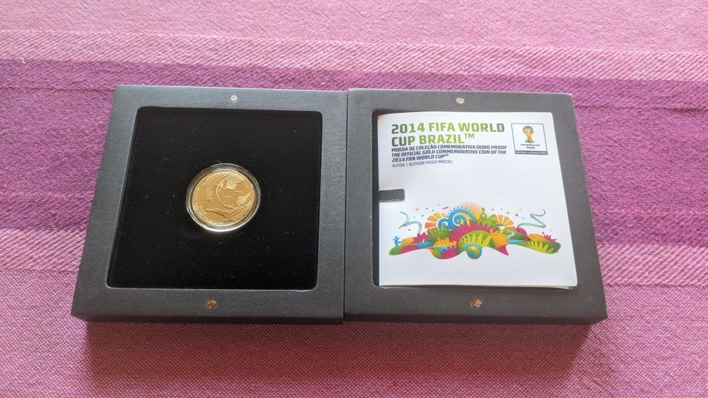 Moeda de Coleção Comemorativa Ouro - Mundial da FIFA Brasil 2014