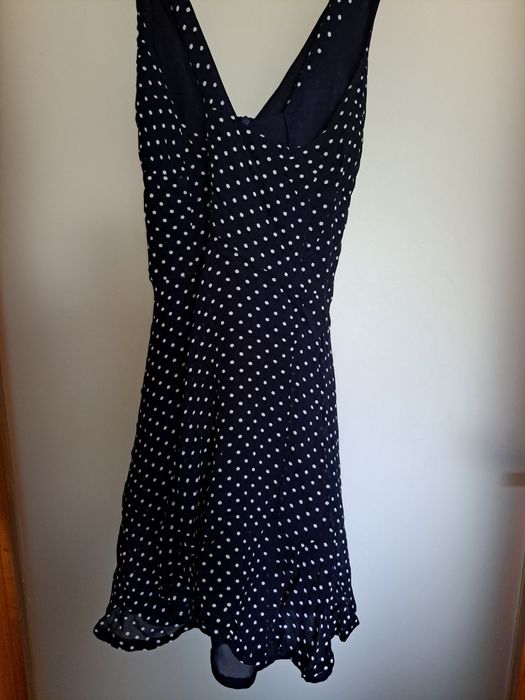 Vestido preto e branco