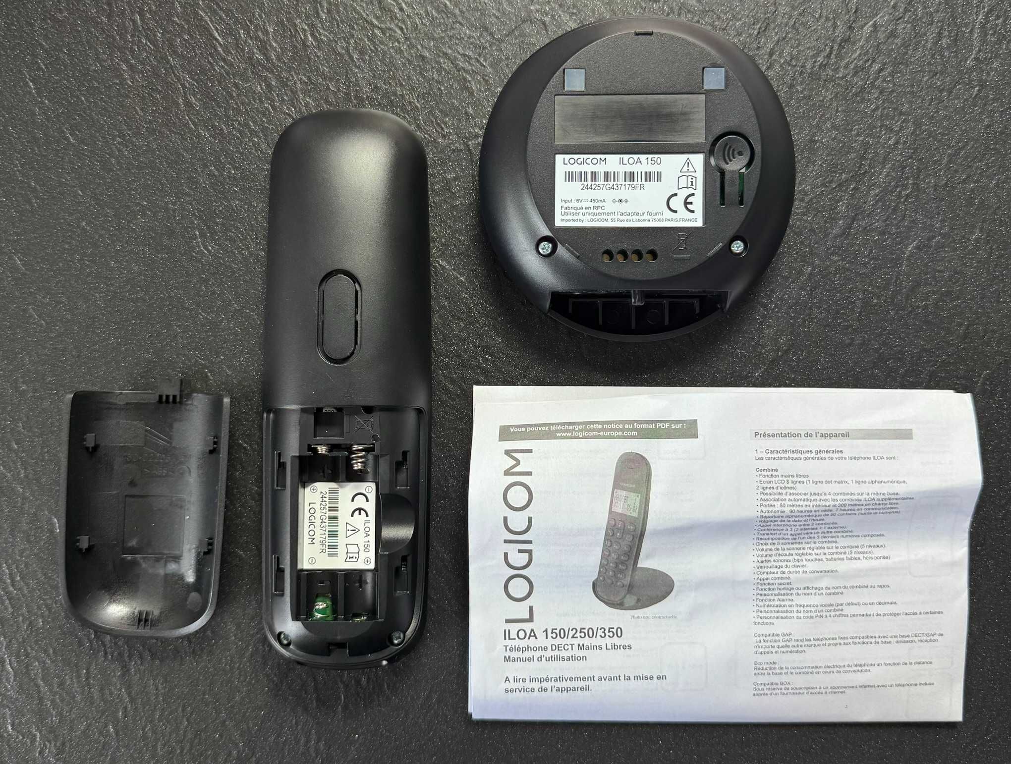 Telefon stacjonarny bezprzewodowy Logicom ILOA 150
