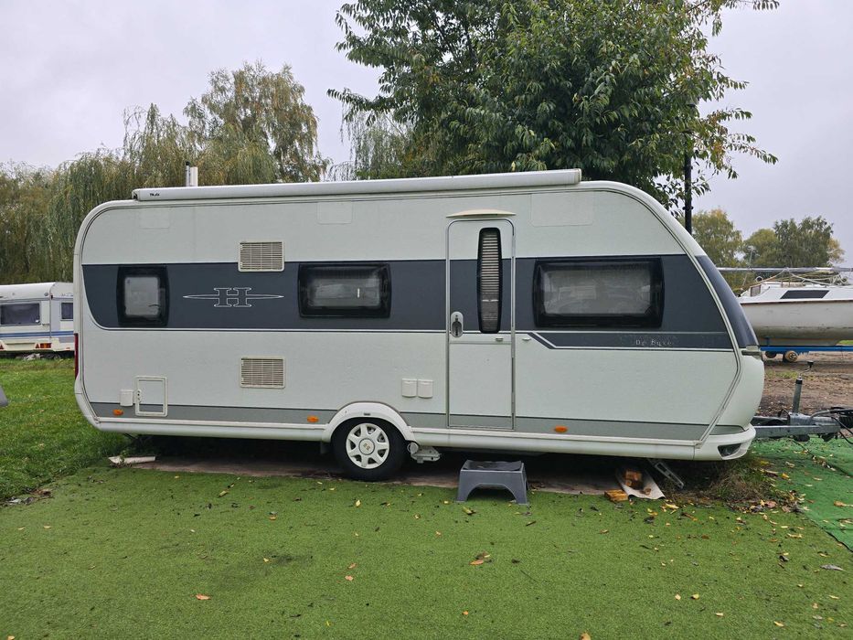 Przyczepa kempingowa HOBBY 545 KMF DeLuxe TRUMA salon polska faktura