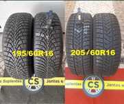 2 Pneus 195/60R16 Good Year e 2 Pirelli 205/60R16 96H M+S Sotozero
