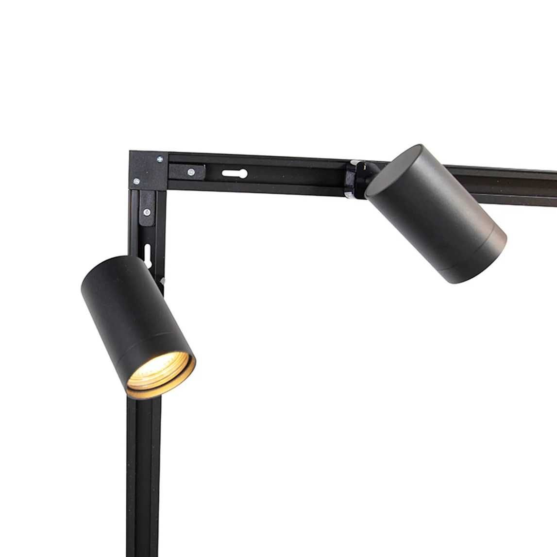 Candeeiro teto industrial com 14 focos 750cm ajuste de posicionamento