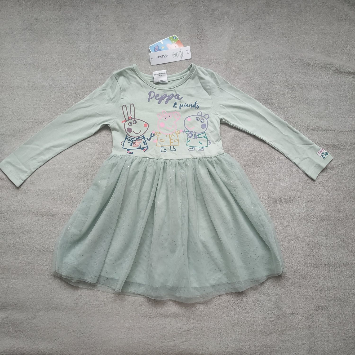 Nowa sukienka George Peppa Pig 98-104