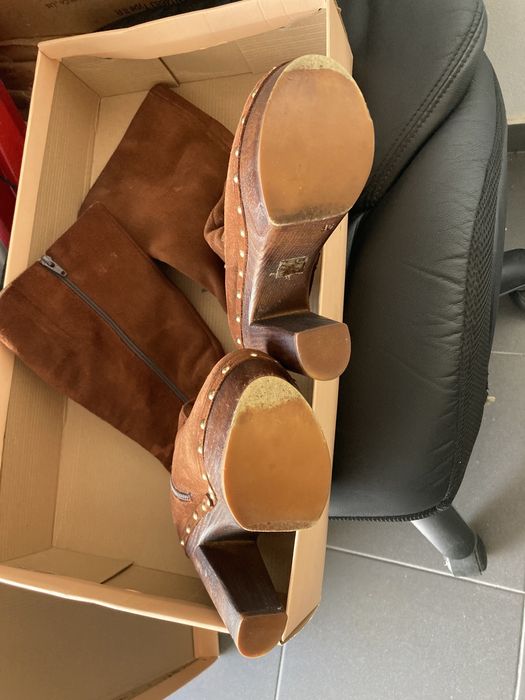 Botas em camursa nº36