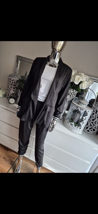 Komplet garnitur dresowy czarny L