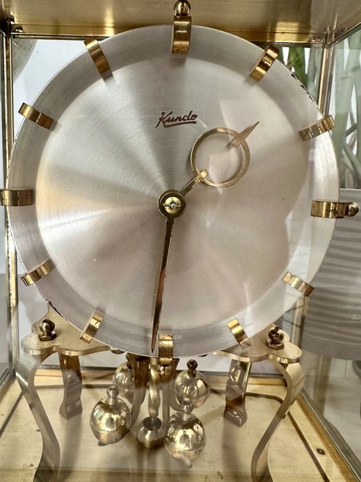 Elektromagnetyczny zegar roczny roczniak Kundo antyk vintage