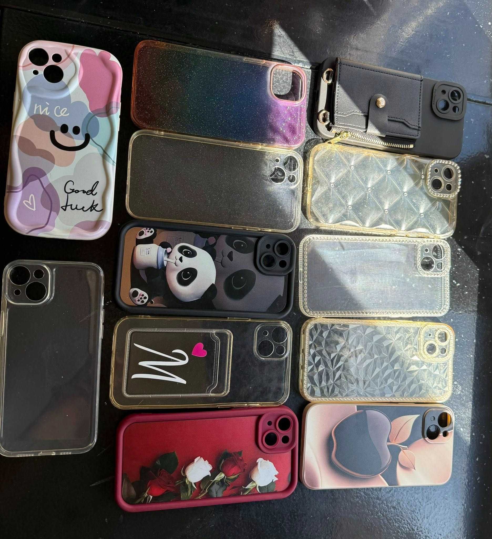 etui + szkła iphone 14 plus bogaty zestaw