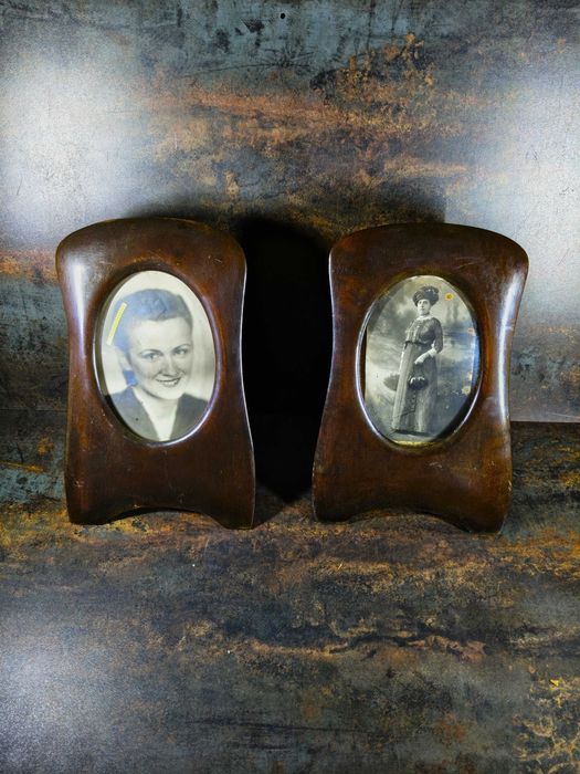 Ramki antyczne , mahoń , 2 szt. secesja 1910/1919