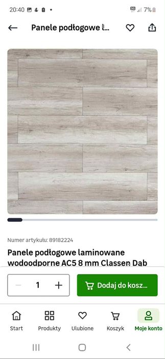 Sprzedam Panele podłogowe Ac5 8mm, 43m2