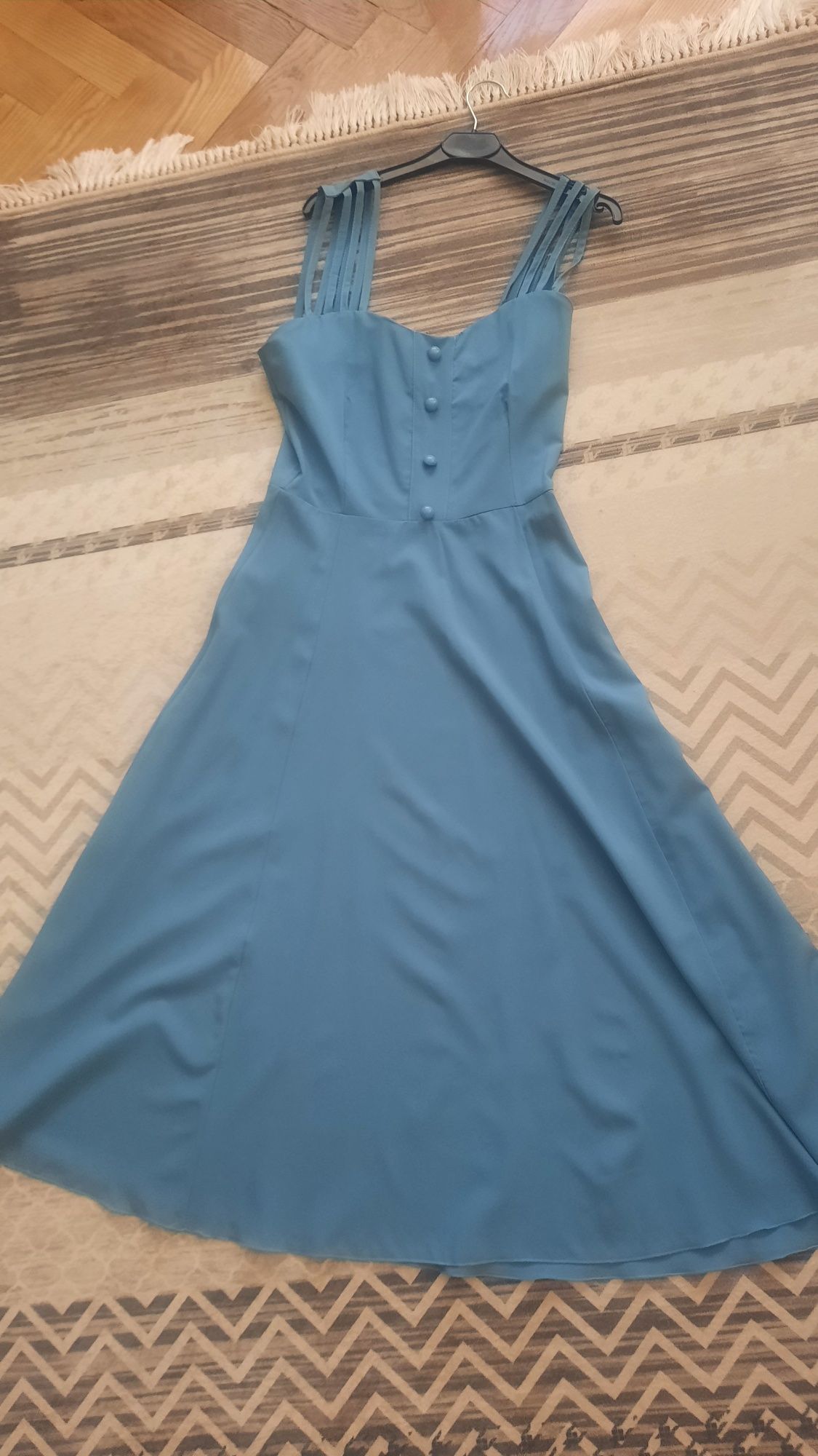 Плаття синього кольору літо 42 розмір