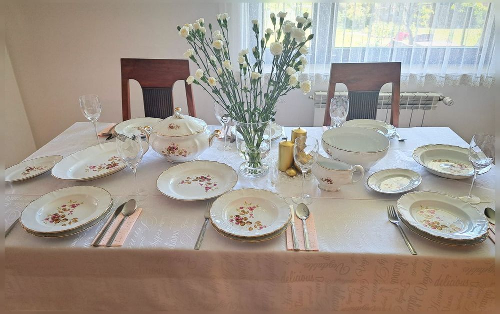 Porcelana francuska zestaw obiadowy
