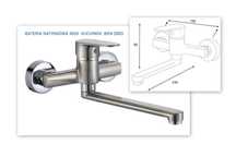 z gwarancją bateria natynkowa INOX Kuchinox