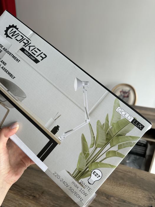 Лампа настільна на струбцині