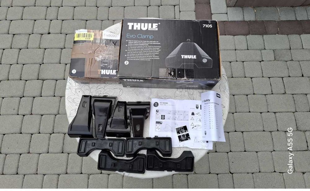 Nowe Stopy Thule 7105 Kit 5090 Volvo V40 Hatchback Bagażnik Dachowy