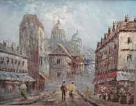 Pintura a óleo Rua em França