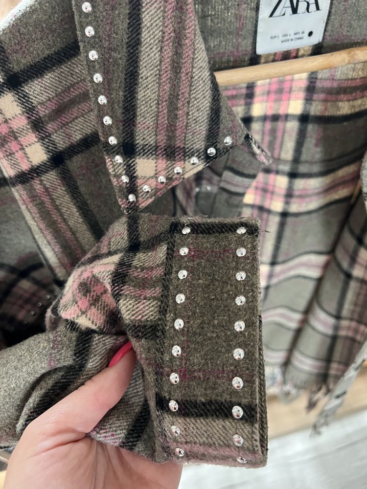 Katana w kratę oversize ZARA