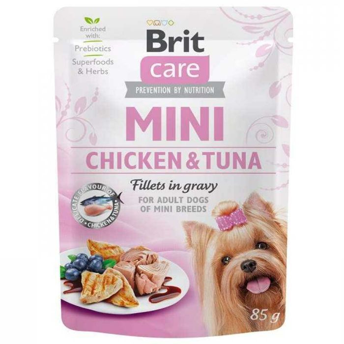 Вологий Корм BRIT CARE MINI для собак малих порід. 4 Види Паучів Бріт
