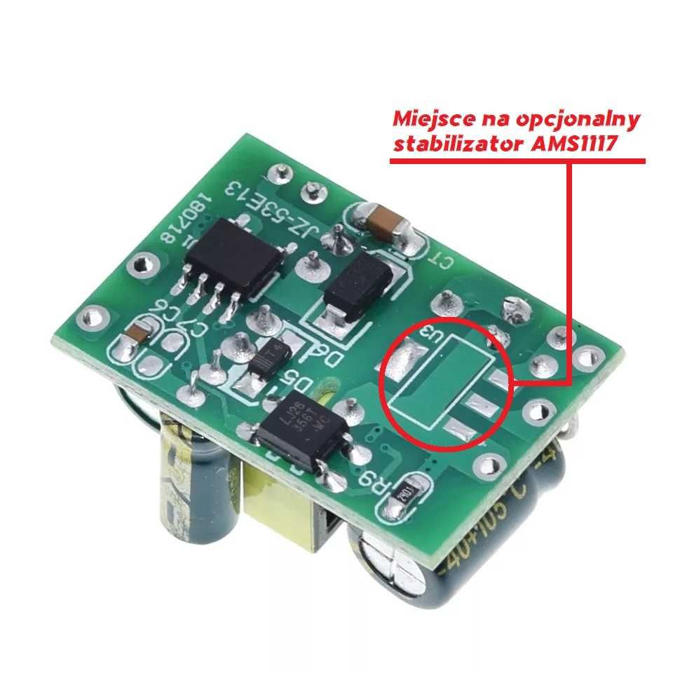 Moduł mini zasilacza impulsowego 5V 700mA DIY Arduino