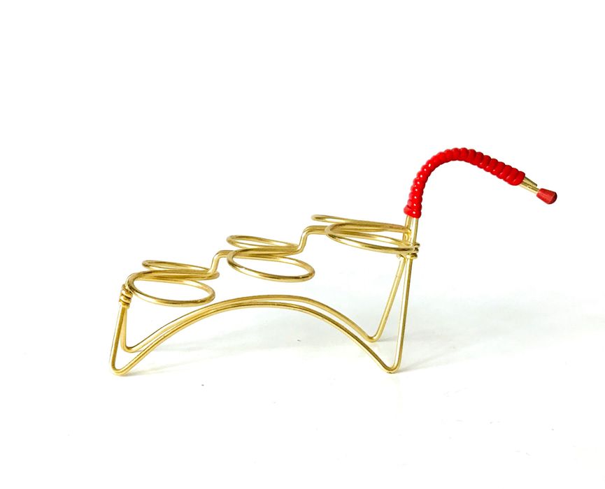 Stojak na kieliszki Mid Century Modern Rockabilly pies