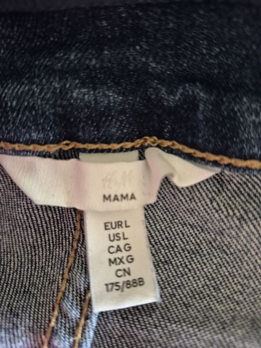 H&M mama szorty spodenki jeansowe ciążowe pas L 40
