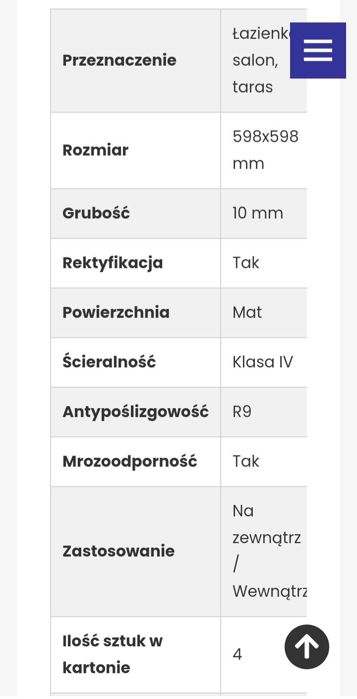 Płytki Tubądzin Aulla Graphite Str 59,8X59,8 GAT.I- 8 szt