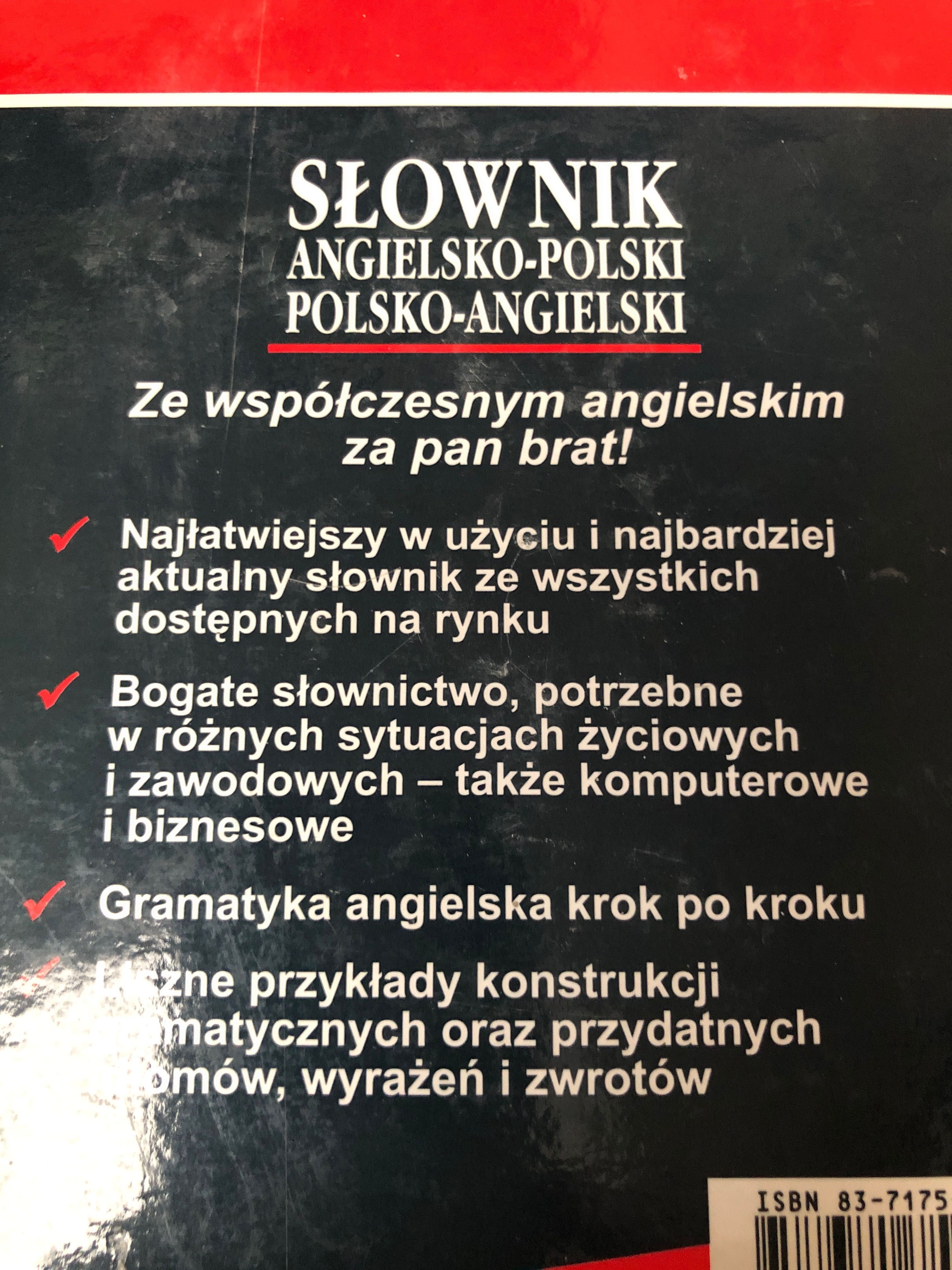 Słownik ang-polski, polsko-ang.+ gramatyka