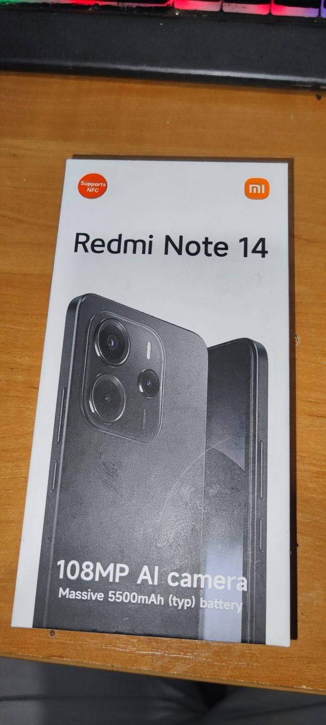 Redmi Note 14 128g  продам СРОЧНО, состояние новый не распакованный