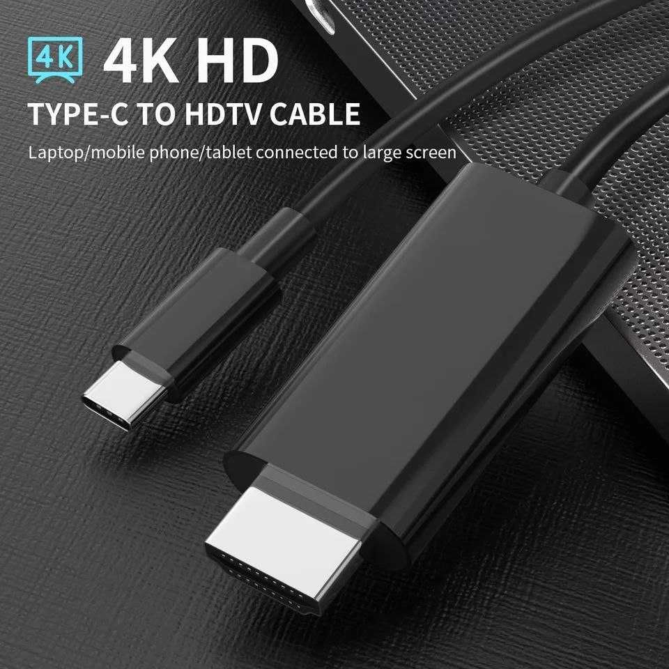 Кабель Type-c HDMI Typec 4K 30Hz 60Hz -  FULLHD 144 Hz 165Hz 180Hz