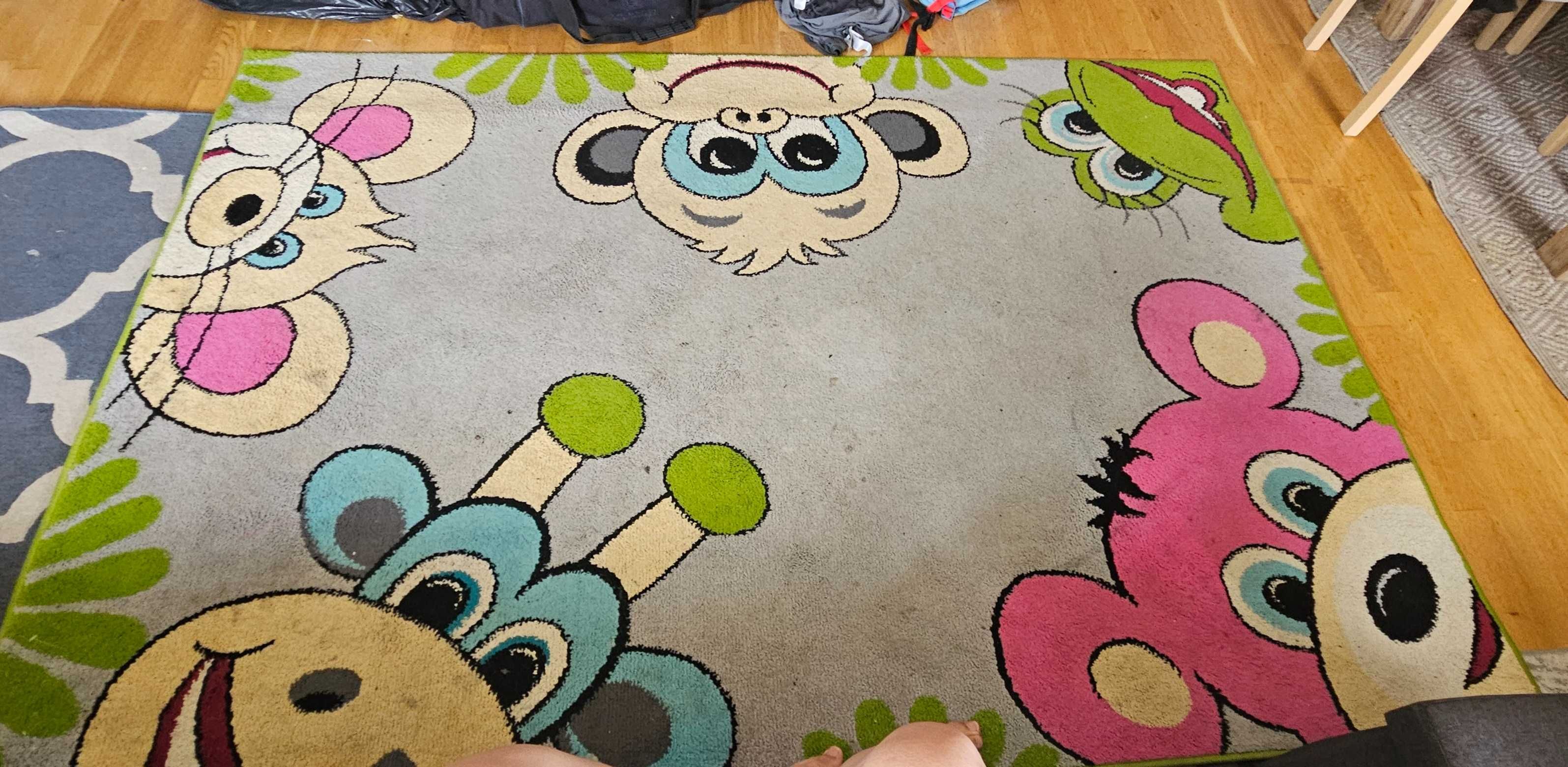 Dywan dziecięcy, zoo, zwierzęta, 160x220