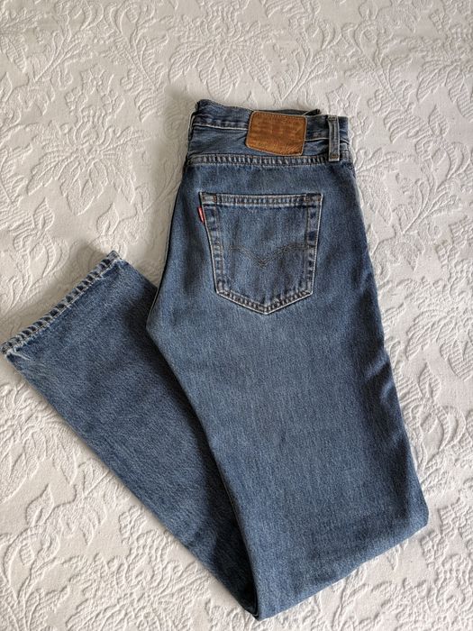 Levi’s 501 dzinsy jeansy niebieskie skinny