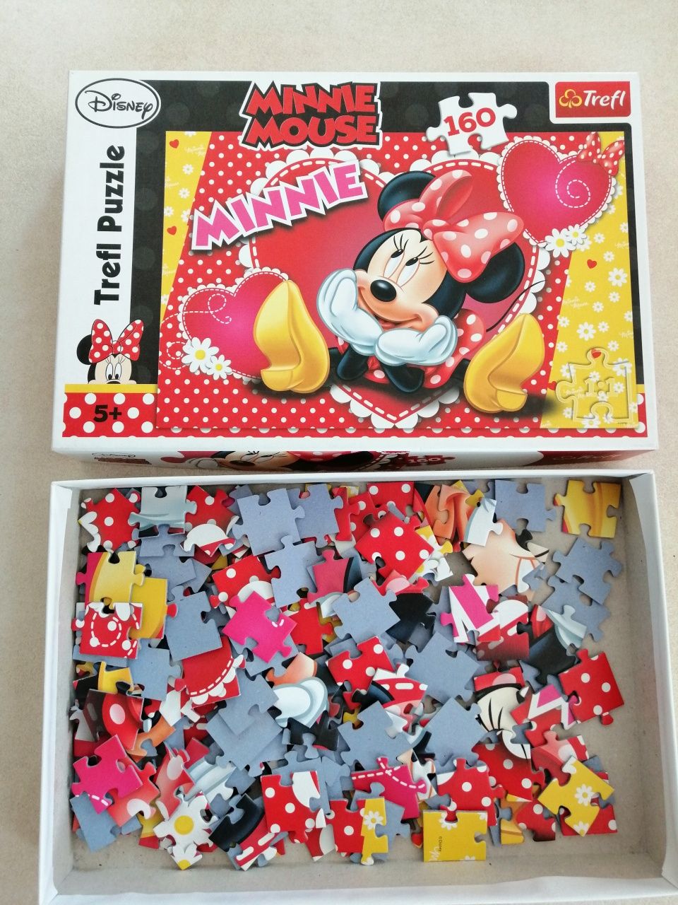 Puzzle myszka Minnie wiek 5 +