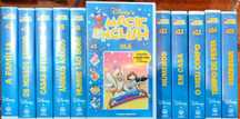 Coleção infantil VHS "Magic English" da Disney