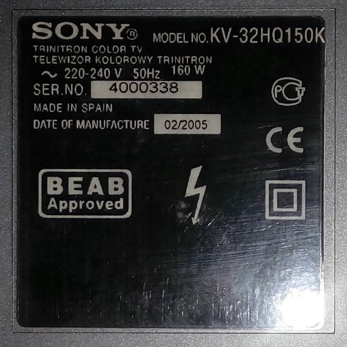 Sony KV-32HQ150K кинескопный
