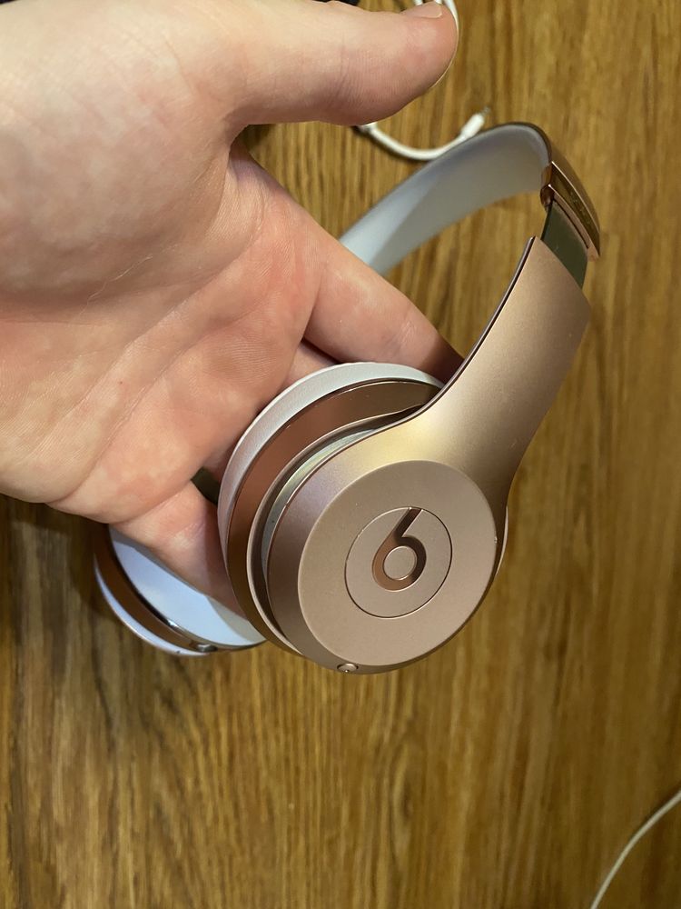 Оригинальные наушники Beats Solo 3 Rose Gold
