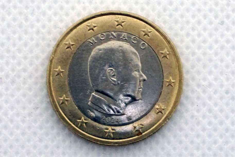 3 Moedas de 1 euro - Mónaco - Anos diferentes